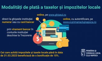 Ultimele zile în care se mai poate obține bonificația de 10% la plata impozitelor