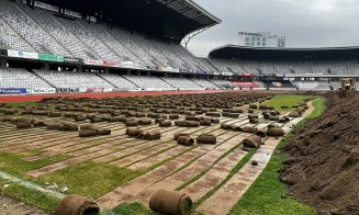 Cum decurg lucrările la Cluj Arena! Directorul Eco Garden: „Am terminat de decopertat vechiul gazon”