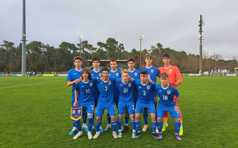 Cu trei juniori de la „U” Cluj, Naționala României U16 s-a calificat la semifinalele "Mini-Mondial-ului" din Franța