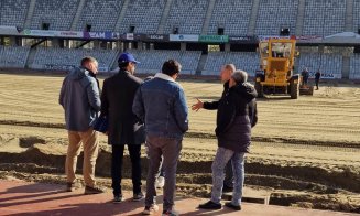 Inspecție UEFA la Cluj Arena! Cum decurg lucrările la noul gazon