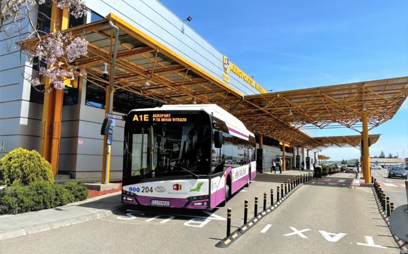 Care este traseul liniei de autobuz centru - aeroport Cluj-Napoca