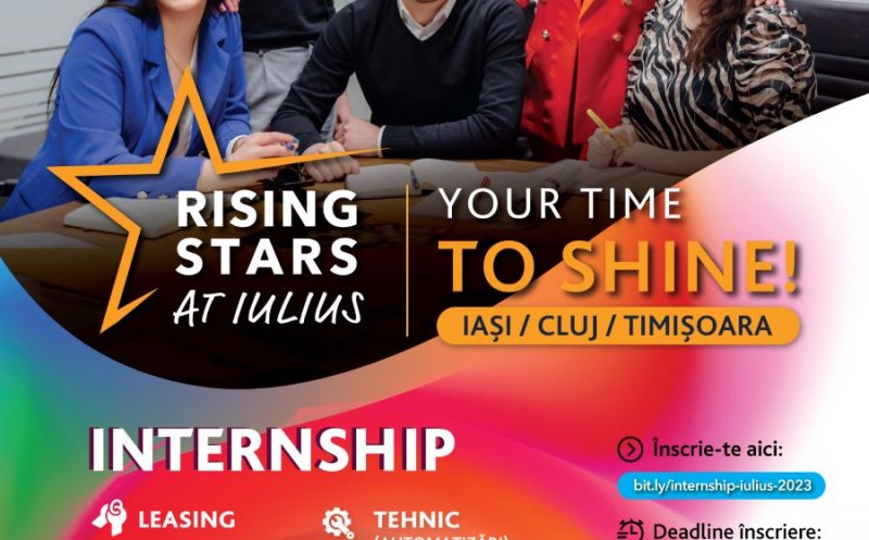 „Rising Stars at IULIUS” – Dă start carierei tale încă din facultate, cu programul de internship plătit!