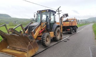 Reparații pe un nou drum județean din Cluj. Când se vor termina lucrările