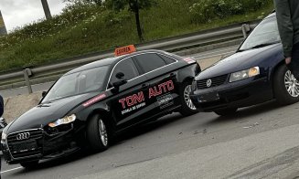 Accident în Cluj-Napoca, una dintre mașini aparținea unei școli de șoferi
