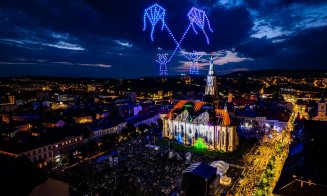 Spectacol unic de videomapping și drone la Zilele Clujului 2023