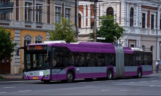 Linia 8, deservită de autobuze diesel, a fost înlocuită cu troleibuze