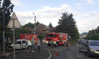 Accident rutier pe o stradă din Grigorescu. SMURD-ul a transportat la spital un bărbat
