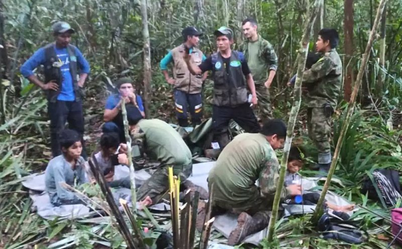 Lesly (13 ani), Soleiny (9 ani), Tien Noriel (5 ani) şi Cristin (1 an) au supravieţuit prăbuşirii unui avion şi alte 40 de zile, rătăcind în jungla columbiană