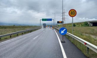 Restricții de circulație pe două porțiuni de pe A10 Turda-Sebeș. Se repară drumul