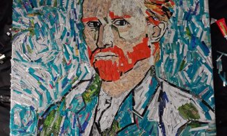 „Autoportretul” lui Vincent Van Gogh și multe alte opere realizate din materiale reciclate. Descoperă tablouri din doze de aluminiu, la Iulius Mall Cl