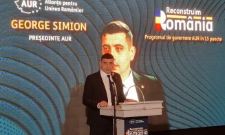 George Simion, la Cluj: „Nu-l văd aici pe Alin Tișe. S-a ascuns pe undeva” / Tișe: „Pot discuta doar cu oamenii care au făcut ceva în viața lor”