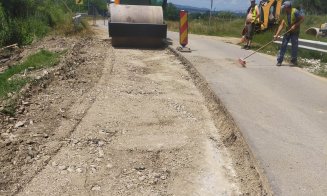 Reparații pe un nou drum județean din Cluj. Urmează turnarea asfaltului