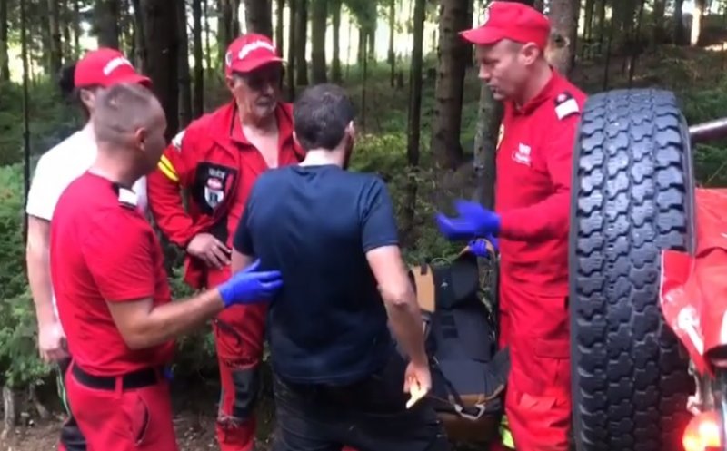 Lecția primită de un clujean. S-a urcat beat pe munte și a avut nevoie de intervenția salvamontiștilor