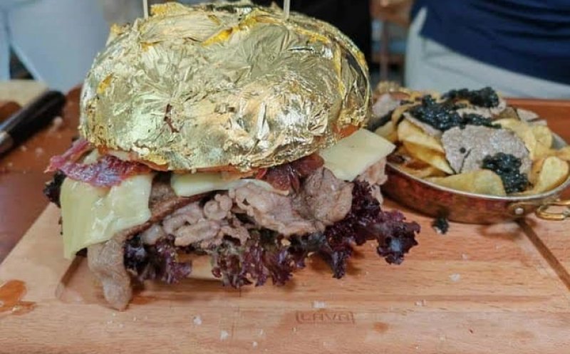 Ce conține cel  mai scump burger din lume, care se vinde la Cluj: 6.200 de euro. Se va numi Cristiano Ronaldo și se va vinde în perioada Untold