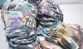 Un român s-a dus la bancă cu un teanc de bancnote arse și a primit altele noi. Cum se pot schimba banii deteriorați?