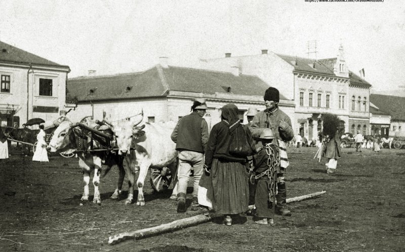 Zi de târg în Clujul anului 1908