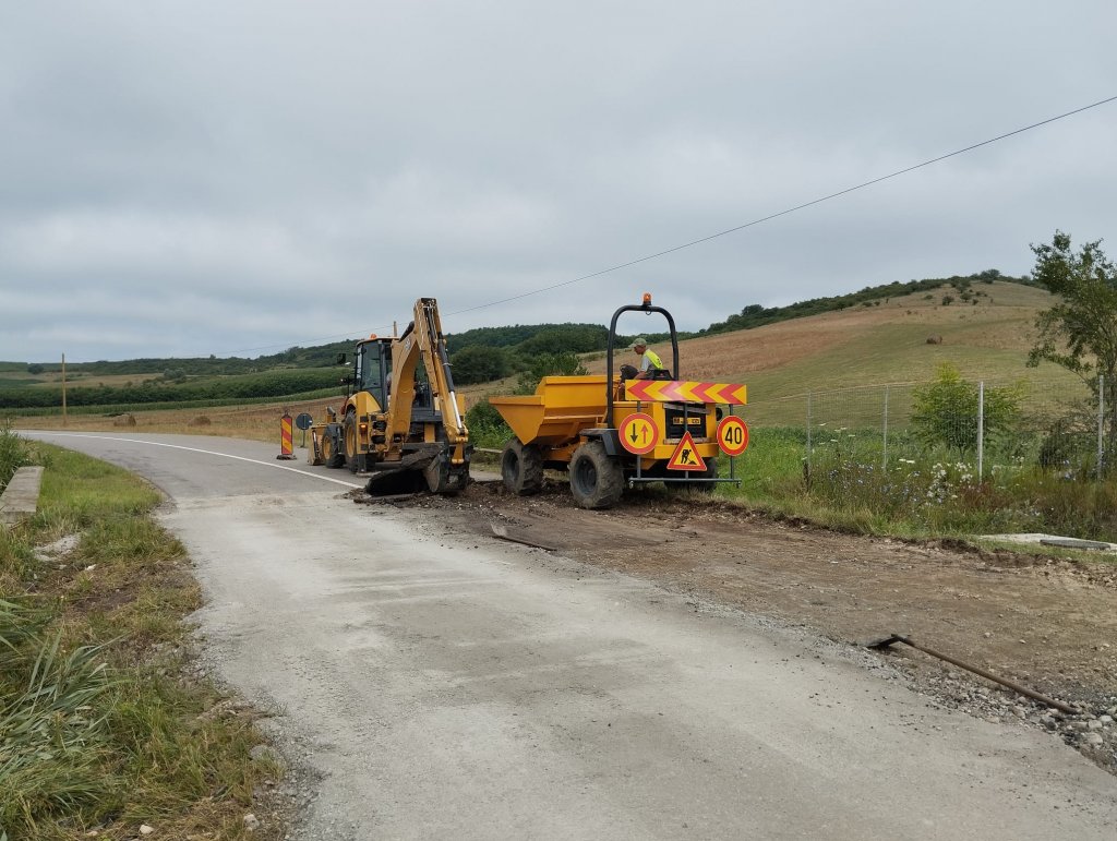 Reparații pe un nou drum județean din Cluj. Tișe: „Sunt lucrări importante pentru că...”
