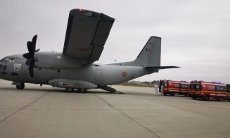 Un avion militar, care a decolat din Cluj, a aterizat de urgență. I s-a defectat motorul în zbor
