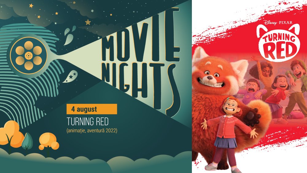 „Movie Nights” se vede în Iulius Parc de la ora 21.00. Delectează-te cu roller-coasterul emoțional „Turning Red”!