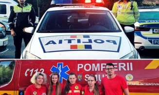 Fetiță de 4 ani care s-a înecat cu o gumă, SALVATĂ la timp de intervenția echipajului SMURD și a unor polițiști clujeni