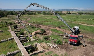 În ce stadiu sunt lucrările la Castrul roman din Turda! Va fi gata până la sfârșitul anului