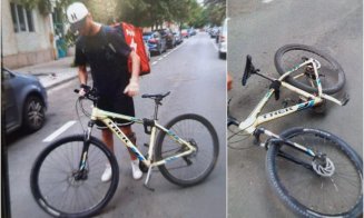 Copil de 4 ani, accidentat de un curier pe bicicletă. Bărbatul a fugit de la locul accidentului
