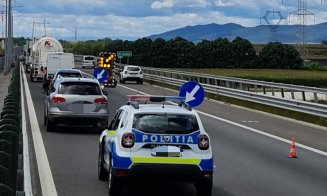 Restricții de circulație prelungite Autostrada A10 Sebeș-Turda. Se repară drumul