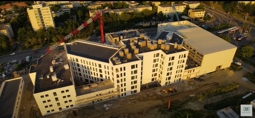 VIDEO SPECTACULOS din dronă cu viitorul sediu al Academiei Naționale de Muzică din Cluj: „În așteptarea muzicii”