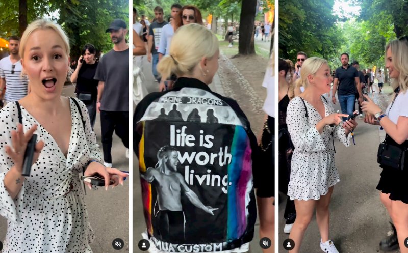 Jacheta de la UNTOLD, creată de o artistă din Cluj-Napoca pentru concertul Imagine Dragons: "Life is worth living"