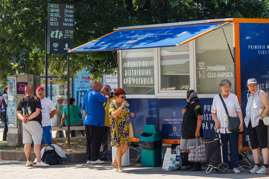 Locurile unde sunt amplasate CIȘMELE în municipiul Cluj-Napoca & PROGRAM rulote de distribuire a apei potabile