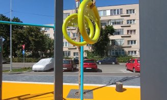 Ultimele finisaje la cel mai nou loc de joacă din Mănăştur