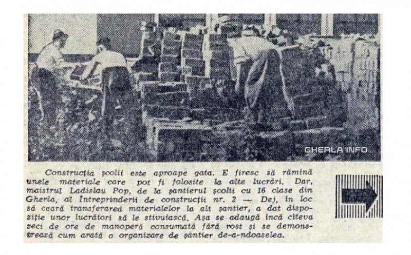 Începe școala, dar nu e gata... Poveste clujeană din 1963, cu "organizare de şantier de-a-ndoaselea"