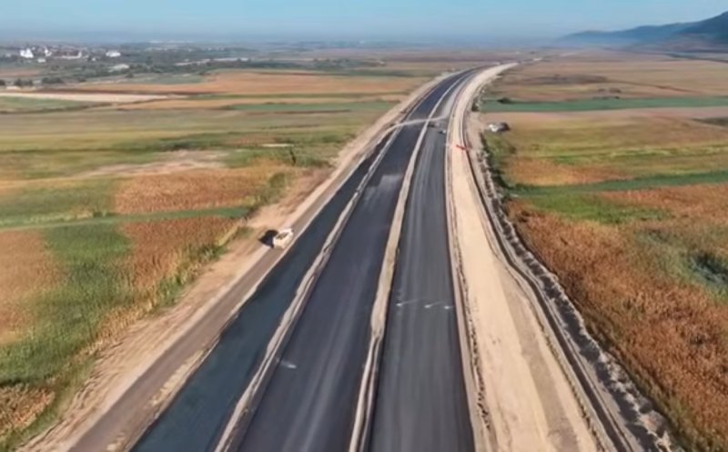 Cum arată șantierul de 16 km de autostradă lipsă dintre Cluj-Napoca și Târgu Mureș