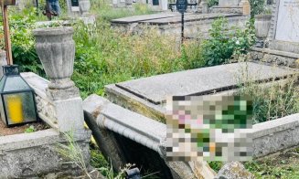 CAZ ȘOCANT într-un cimitir din Cluj-Napoca! O femeie a murit după ce o cruce i-a căzut în cap