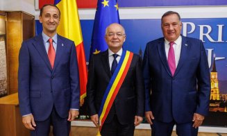Președinții Comitetului Olimpic European și Comitetului Olimpic Sportiv Român, la Cluj-Napoca