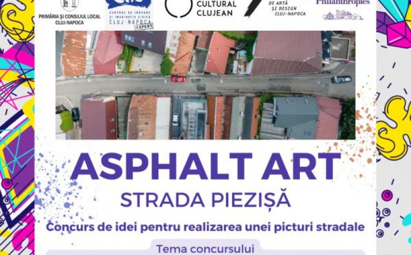 Asphalt Art, concurs de idei pentru realizarea unei picturi pe strada Piezișă