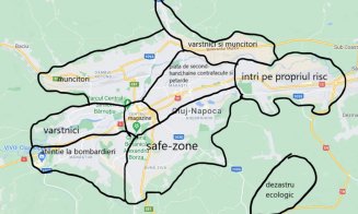 “Hartă" orientativă creată de un clujean pentru cei care vor să se mute în Cluj-Napoca. Sunteți de acord cu el?