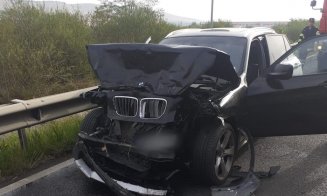 Încă un accident grav pe Autostrada Transilvania! O femeie a fost transportată la spital