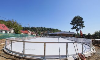 Turda va avea patinoar pe tot parcursul anului! Lucrările sunt pe ultima sută de metri