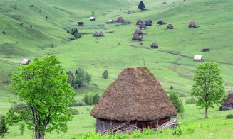 Zăpodie, locul din Munții Apuseni încremenit în timp. Peisaje deosebite cu case din lemn acoperite cu paie