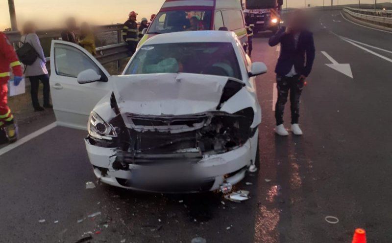 ACCIDENT pe breteaua de coborâre de pe autostrada A10