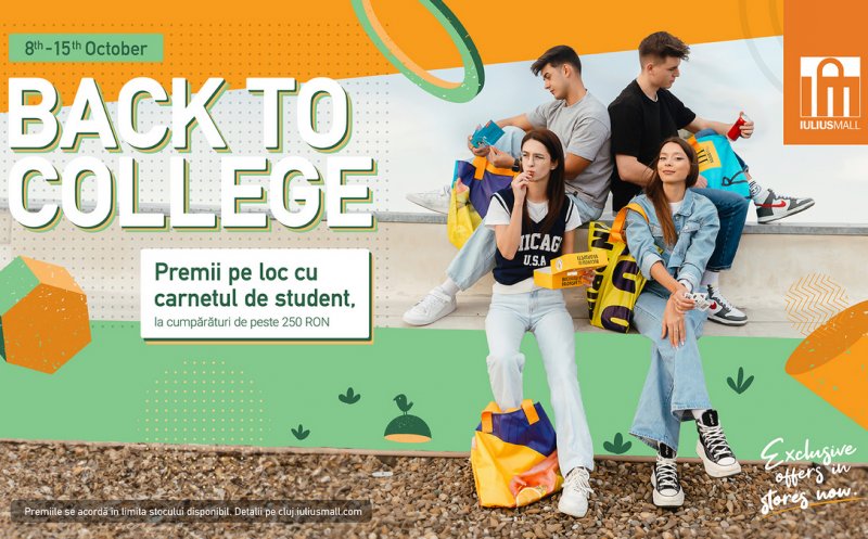 „Back to College” cu Iulius Mall! Vino să vezi ce surprize ți-am pregătit în Welecome Pack-ul studențesc!