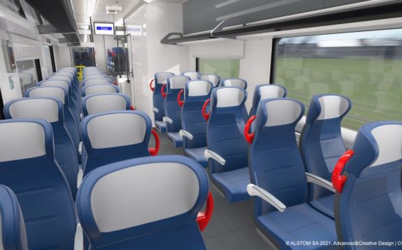 Cum arată trenul electric care va circula cu 160 km/h și la Cluj