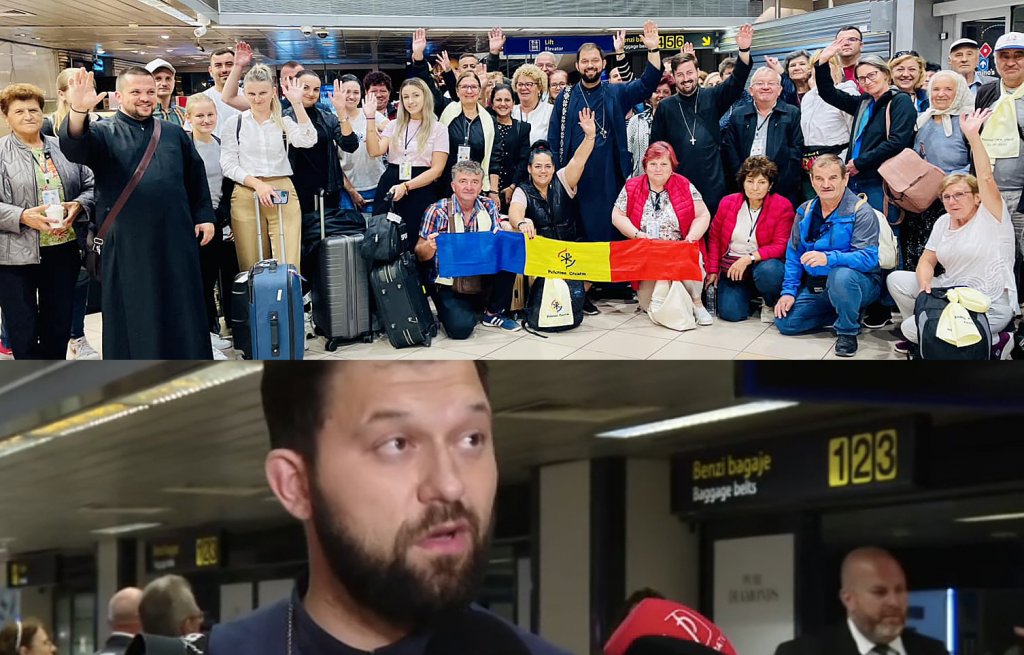 Pelerinii din Cluj au aterizat la București. Preotul Mircea Lung: "Nu ne-am despărţit nicio clipă. Trăim toţi sau murim toţi"