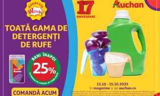 Super oferte la Auchan în acest weekend la pulpă de porc și detergenți! 