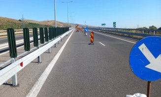 Restricții de circulație pe A10 Sebeș – Turda. Se fac lucrări de montare a unei console de semnalizare