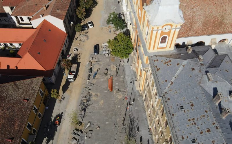 Cum arată șantierul de pe Universității