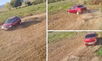 Cine are nevoie de tractor când ai un Logan? Un ardelean și-a lucrat terenul cu puternicul său bolid