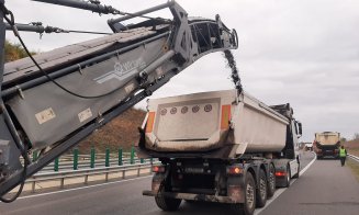 Atenție, șoferi! Se lucrează pe A3 între Gilău și Nădășelu