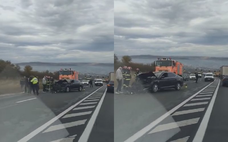 Accident cu două mașini în apropiere de Feleacu. Bărbat, transportat la spital